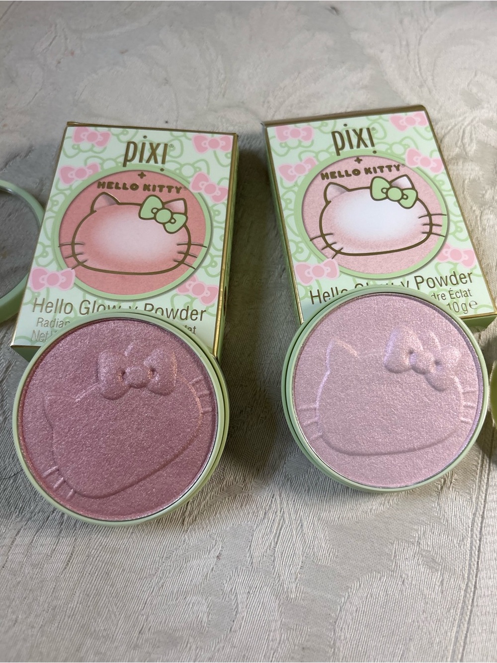 Pixi x Hello Kitty Glowy Powder Friendly Blush & Sweet Highlighter Duo Bundle